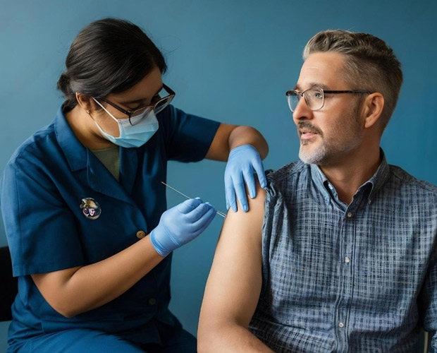 Flu vaccination consultation